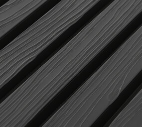 Oppio €20.99 Per Stuk - BLACK -  Zwarte strepen - Gevelbekleding – Composiet | 290 x 22 cm | Gevel | Tuin