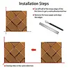 Oppio COPPER Glass Mat - Zelfklevend Mozaiek 300x300x4mm Oppio COPPER Glass Mat - Zelfklevend Mozaiek 300x300x4mm