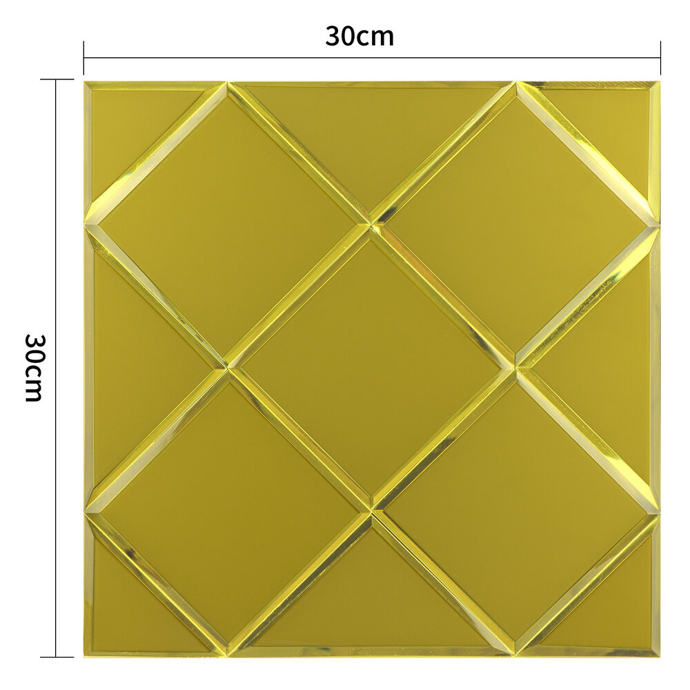 Oppio GOLD Glass Mat - Zelfklevend Mozaiek 300x300x4mm Oppio GOLD Glass Mat - Zelfklevend Mozaiek 300x300x4mm