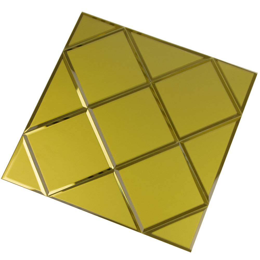 Oppio GOLD Glass Mat - Zelfklevend Mozaiek 300x300x4mm Oppio GOLD Glass Mat - Zelfklevend Mozaiek 300x300x4mm