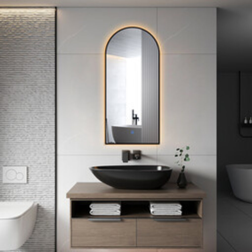 Oppio ARCH TOOG – 45×100 CM (ZWART) Toilet / Badkamerspiegel met verlichting Oppio ARCH TOOG – 45×100 CM (ZWART) Toilet / Badkamerspiegel met verlichting