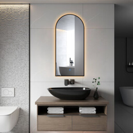 Oppio ARCH TOOG – 45×100 CM (ZWART) Toilet / Badkamerspiegel met verlichting Oppio ARCH TOOG – 45×100 CM (ZWART) Toilet / Badkamerspiegel met verlichting