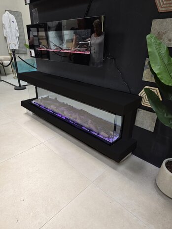Oppio OPBOUW KAST ZWART + SFEERHAARD AMSTERDAM 220 CM Oppio OPBOUW KAST ZWART + SFEERHAARD AMSTERDAM 220 CM