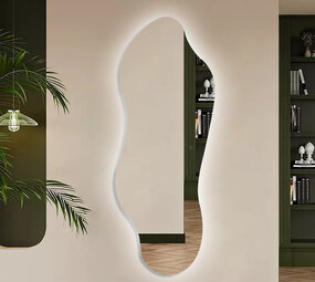 Oppio OPPIO VERDA Spiegel 150X56 tbv Woonkamer / Badkamer met Verlichting Oppio OPPIO VERDA Spiegel 150X56 tbv Woonkamer / Badkamer met Verlichting