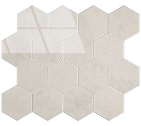 Oppio BEIGE MARBLE  Hexagon - Zelfklevende Mozaïek 29.2x25.4x3.3 mm
