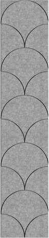 Oppio OPPIO Viltpaneel Licht Grijs - SCHRUB - 60x280 cm - Brandvertragend & Geluiddempend Oppio OPPIO Viltpaneel Licht Grijs - SCHRUB - 60x280 cm - Brandvertragend & Geluiddempend