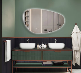 Oppio NOVA – 100 CM ( Randloos ) Toilet / Badkamerspiegel met verlichting Oppio NOVA – 100 CM ( Randloos ) Toilet / Badkamerspiegel met verlichting