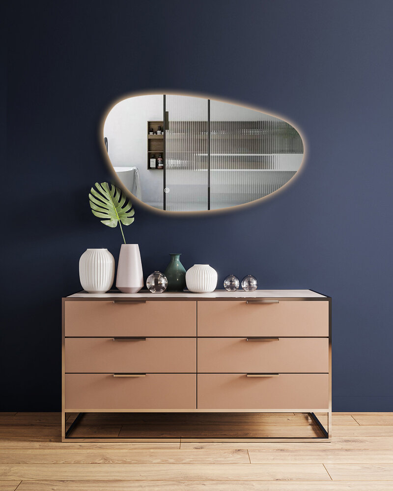 Oppio NOVA – 120 CM ( Randloos ) Toilet / Badkamerspiegel met verlichting Oppio NOVA – 120 CM ( Randloos ) Toilet / Badkamerspiegel met verlichting