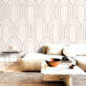 Oppio OPPIO Viltpaneel Beige - BAROK - 60x280 cm - Brandvertragend & Geluiddempend Oppio OPPIO Viltpaneel Beige - BAROK - 60x280 cm - Brandvertragend & Geluiddempend