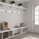 Oppio €25 PER PANEEL - 260x60 cm Wit Akoestische wand panelen lattenwand met Witte Vilt Oppio €25 PER PANEEL - 260x60 cm Wit Akoestische wand panelen lattenwand met Witte Vilt