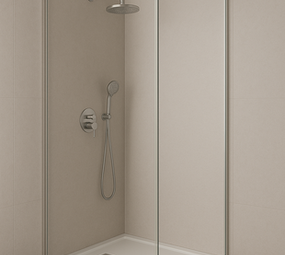 Oppio 120x280x0.5 cm - Metaal Wandpaneel ZILVER CELESTE Oppio 120x280x0.5 cm - Metaal Wandpaneel ZILVER CELESTE