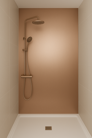 Oppio 120x280x0.8 cm - Metaal Wandpaneel KOPER IMPERIAL