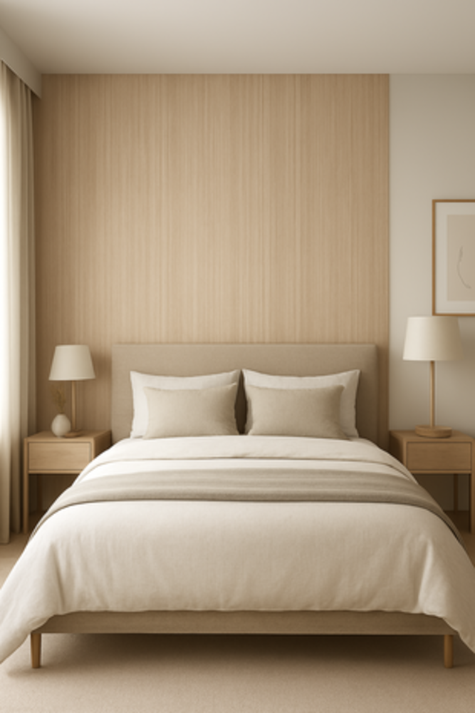 Oppio 120x280x0.5 cm - Houten Wandpaneel MERANTI