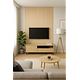 Oppio 120x280x0.8 cm - Houten Wandpaneel SANDSTONE OAK - MES  & GROEF