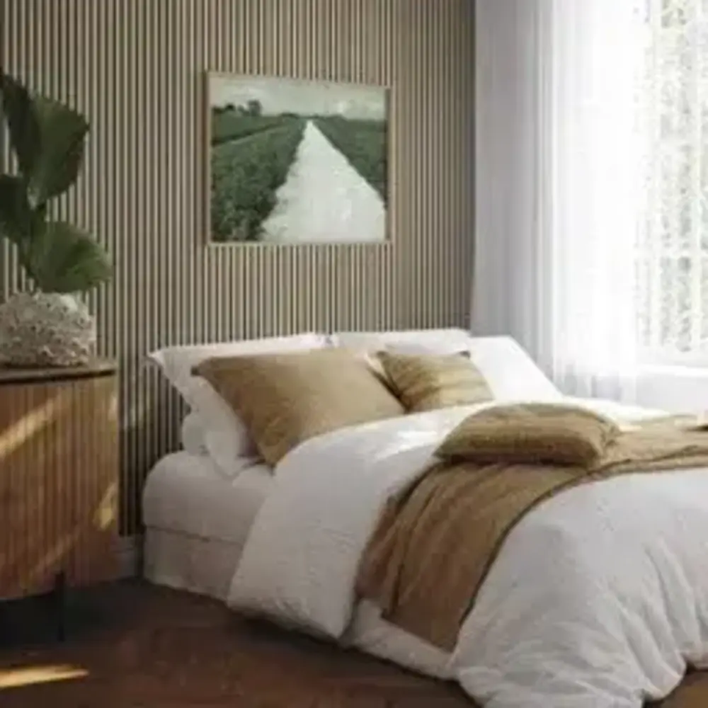 Lattenwand Silentless EIKEN 260 x 52,6 cm - akoestische wand panelen met Vilt