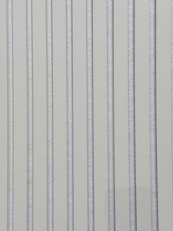 Oppio €25 PER PANEEL - 260x60 cm Wit Akoestische wand panelen lattenwand met Witte Vilt