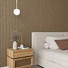 Oppio RONDE LATTEN - WALNOOT Eiken akoestische wand panelen lattenwand met Vilt