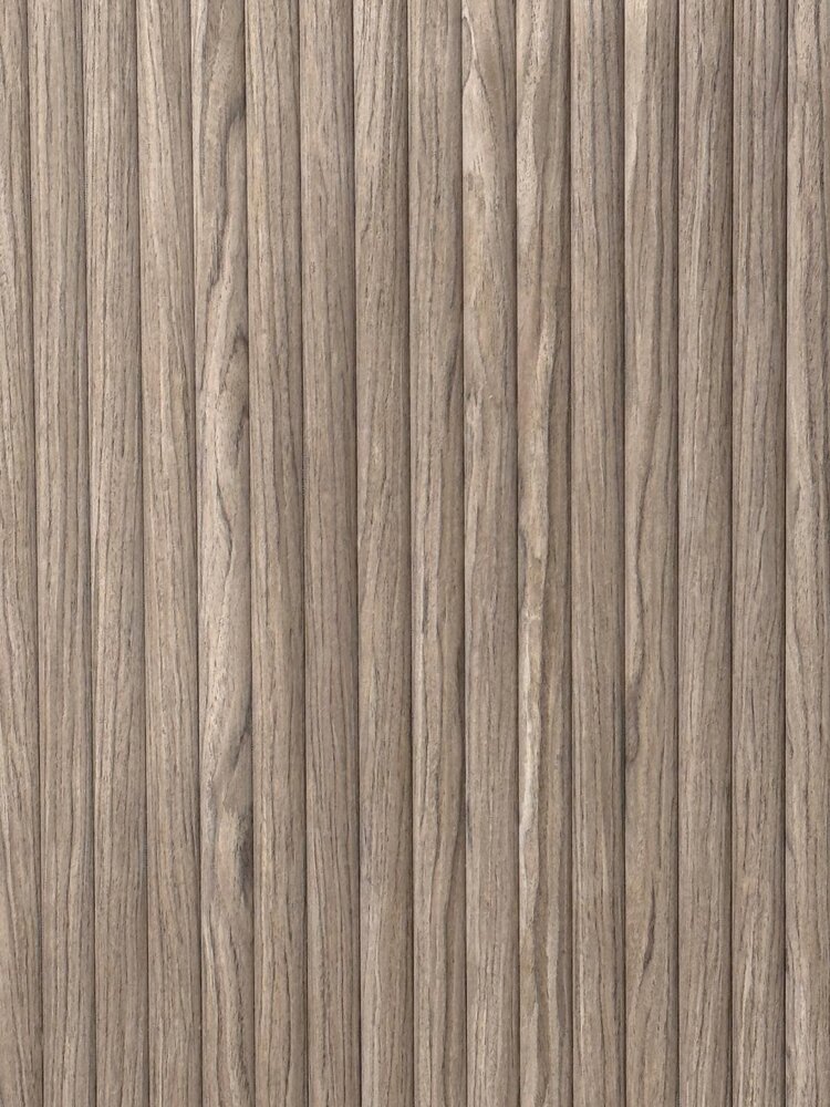 Oppio RONDE LATTEN - WALNOOT Eiken akoestische wand panelen lattenwand met Vilt