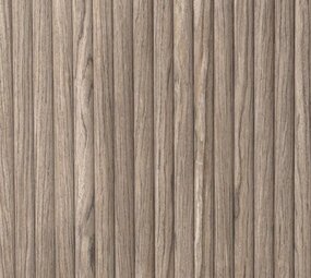 Oppio RONDE LATTEN - WALNOOT Eiken akoestische wand panelen lattenwand met Vilt