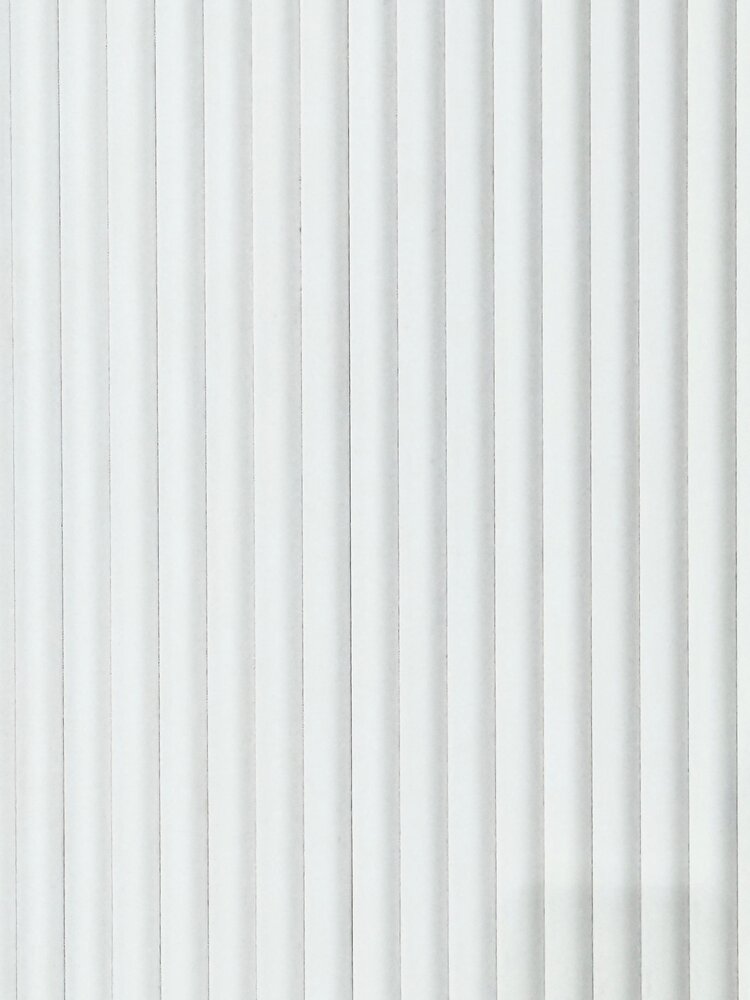 Oppio RONDE LATTEN - WIT Eiken akoestische wand panelen lattenwand met Vilt