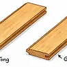 Oppio 120x280x0.5 cm - Houten Wandpaneel MERANTI