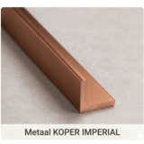 Buitenhoekprofiel  tbv. Bamboo Wandpanelen  - KOPER IMPERIAL