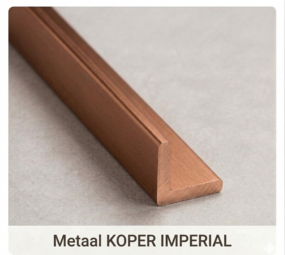 Buitenhoekprofiel  tbv. Bamboo Wandpanelen  - KOPER IMPERIAL