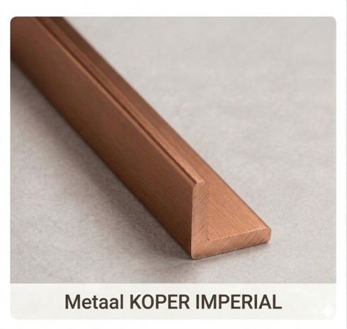 Buitenhoekprofiel  tbv. Bamboo Wandpanelen  - KOPER IMPERIAL