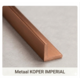 Buitenhoekprofiel  tbv. Bamboo Wandpanelen  - KOPER IMPERIAL