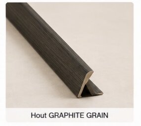 Oppio Buitenhoekprofiel  tbv. Bamboo Wandpanelen  - GRAPHITE GRAIN