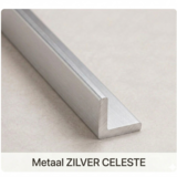 Oppio Buitenhoekprofiel  tbv. Bamboo Wandpanelen  - ZILVER CELESTE
