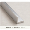 Oppio Buitenhoekprofiel  tbv. Bamboo Wandpanelen  - ZILVER CELESTE