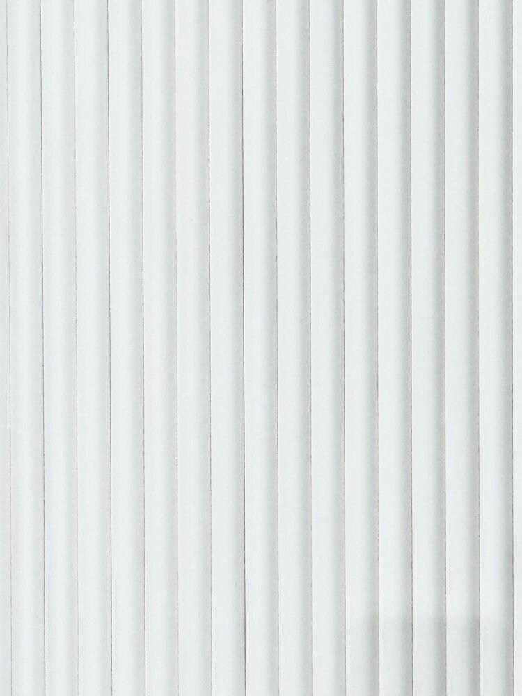 Oppio RONDE LATTEN - WIT Eiken akoestische wand panelen lattenwand met Vilt