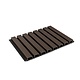 Oppio SAMPLE - ROSEWOOD - Per Stuk - ROSEWOOD - Zwarte strepen - Gevelbekleding – Composiet | 290 x 22 cm | Gevel | Tuin |
