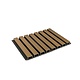 Oppio SAMPLE - TEAK - Zwarte strepen - Gevelbekleding – Composiet | 290 x 22 cm | Gevel | Tuin | 3D Houtnerf Oppio SAMPLE - TEAK - Zwarte strepen - Gevelbekleding – Composiet | 290 x 22 cm | Gevel | Tuin | 3D Houtnerf