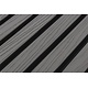 Oppio Sample - SILVER GREY - Zwarte Strepen - Gevelbekleding – Composiet | Gevel | Tuin