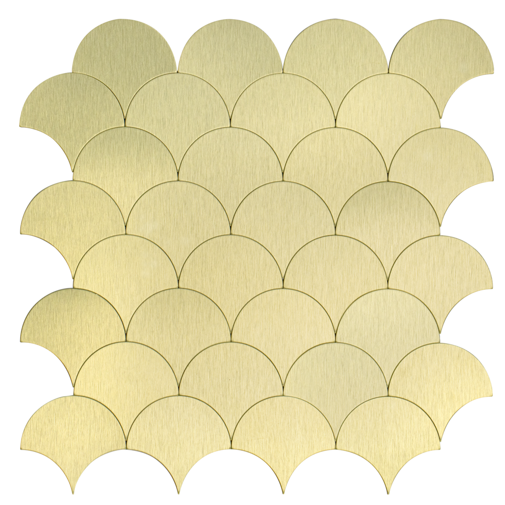 Oppio XL Goud Schelpjes - Zelfklevend Mozaiek 266x266x4mm