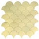 Oppio XL Goud Schelpjes - Zelfklevend Mozaiek 266x266x4mm