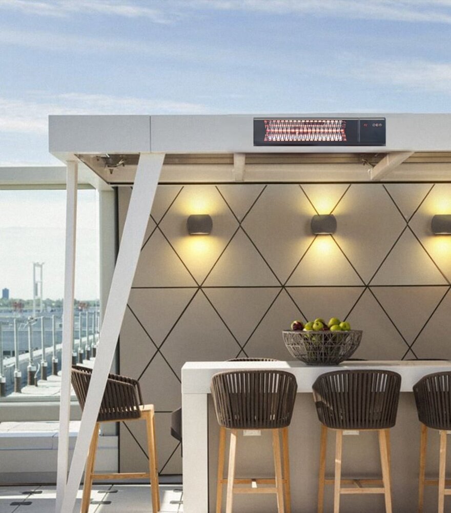 Oppio OPPIO Elektrische Terrasverwarmer 2500W - WIFI FUNCTIE ( MUUR ) Oppio OPPIO Elektrische Terrasverwarmer 2500W - WIFI FUNCTIE ( MUUR )