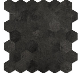 Oppio XL Antraciet Leisteen HEXAGON - Zelfklevend Mozaïek 290x288mm Oppio XL Antraciet Leisteen HEXAGON - Zelfklevend Mozaïek 290x288mm