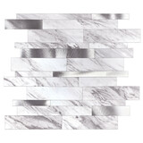 Oppio Wit marmerlook Natuursteen ALU Wildverband - Zelfklevend Mozaiek 303x298x4mm Oppio Wit marmerlook Natuursteen ALU Wildverband - Zelfklevend Mozaiek 303x298x4mm
