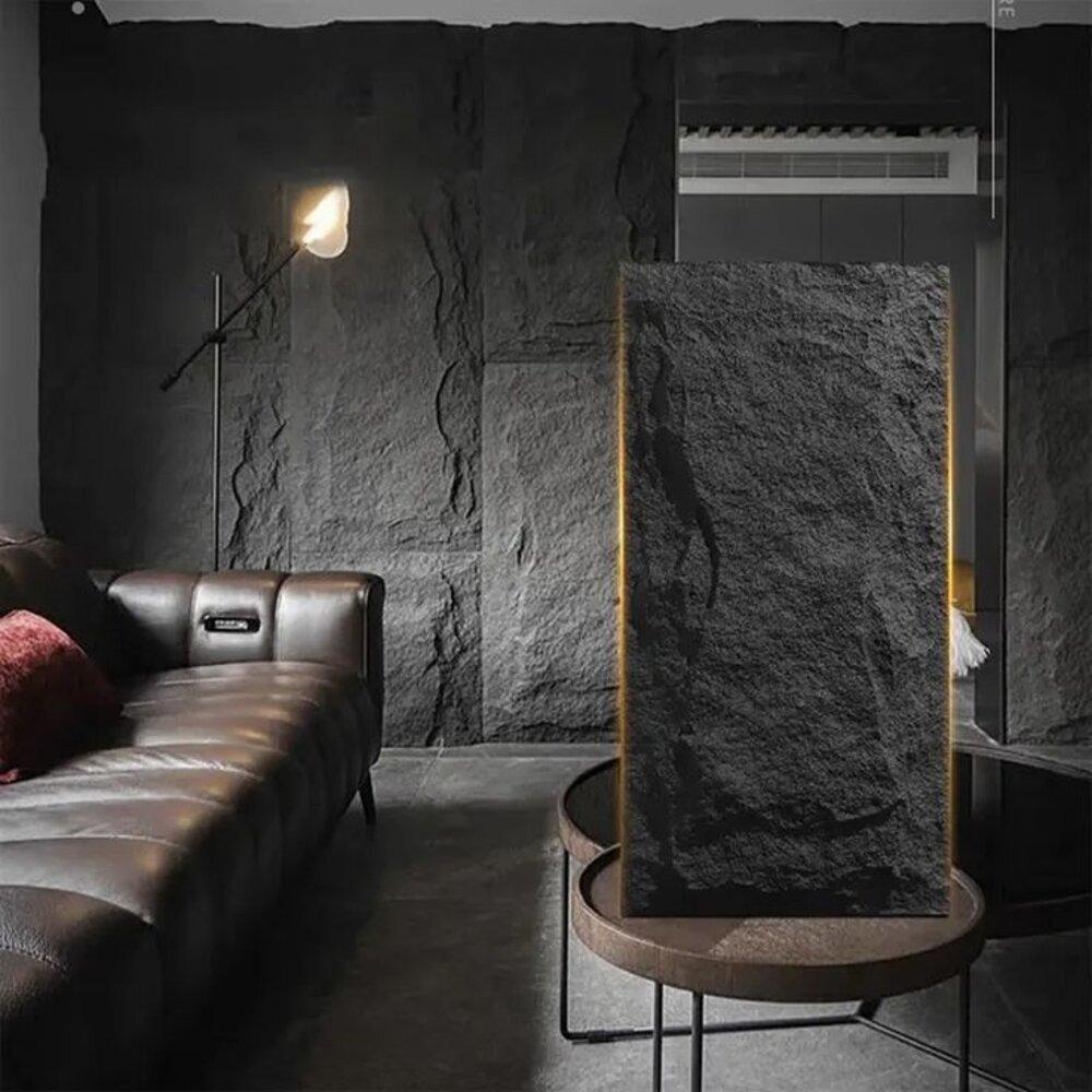 Oppio 3D XL ANTRACIET Rockstone Wandpaneel 60x120 Oppio 3D XL ANTRACIET Rockstone Wandpaneel 60x120