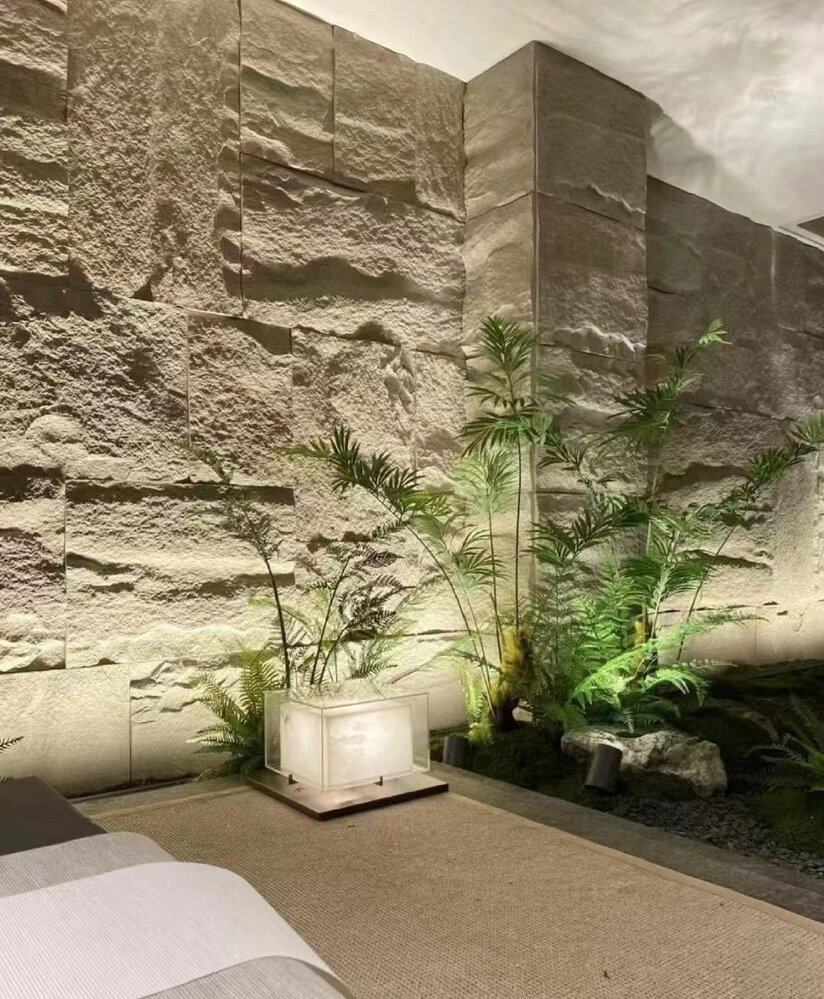 Oppio 3D XL CEMENT GREY Rockstone Wandpaneel 60x120