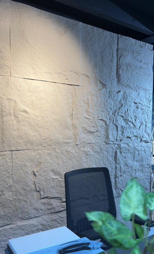 Oppio 3D XL CEMENT GREY Rockstone Wandpaneel 60x120