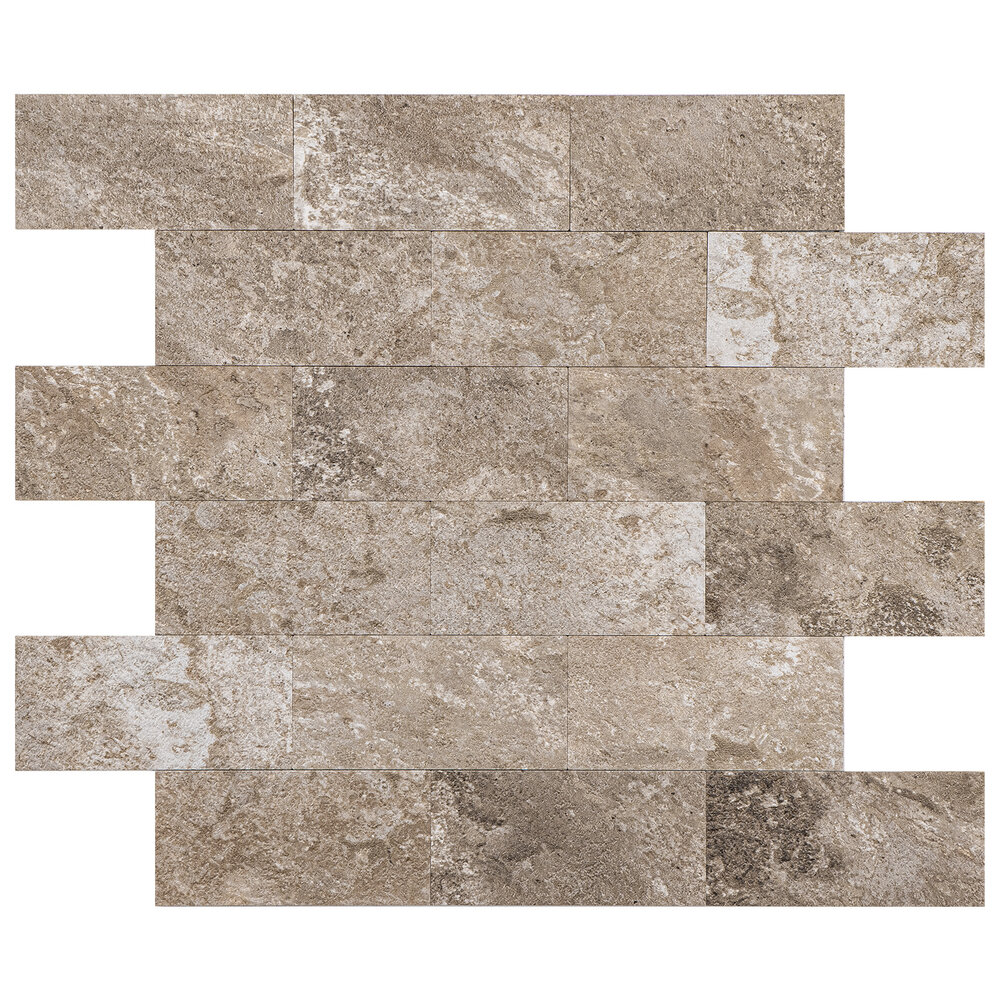 Oppio Natuursteen Taupe METRO - Zelfklevend Mozaïek Oppio Natuursteen Taupe METRO - Zelfklevend Mozaïek