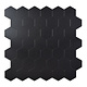Oppio XL Midnight Black HEXAGON  MAT - Zelfklevende Mozaïek