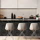 Oppio XL Antraciet Leisteen HEXAGON - Zelfklevend Mozaïek  290x288mm