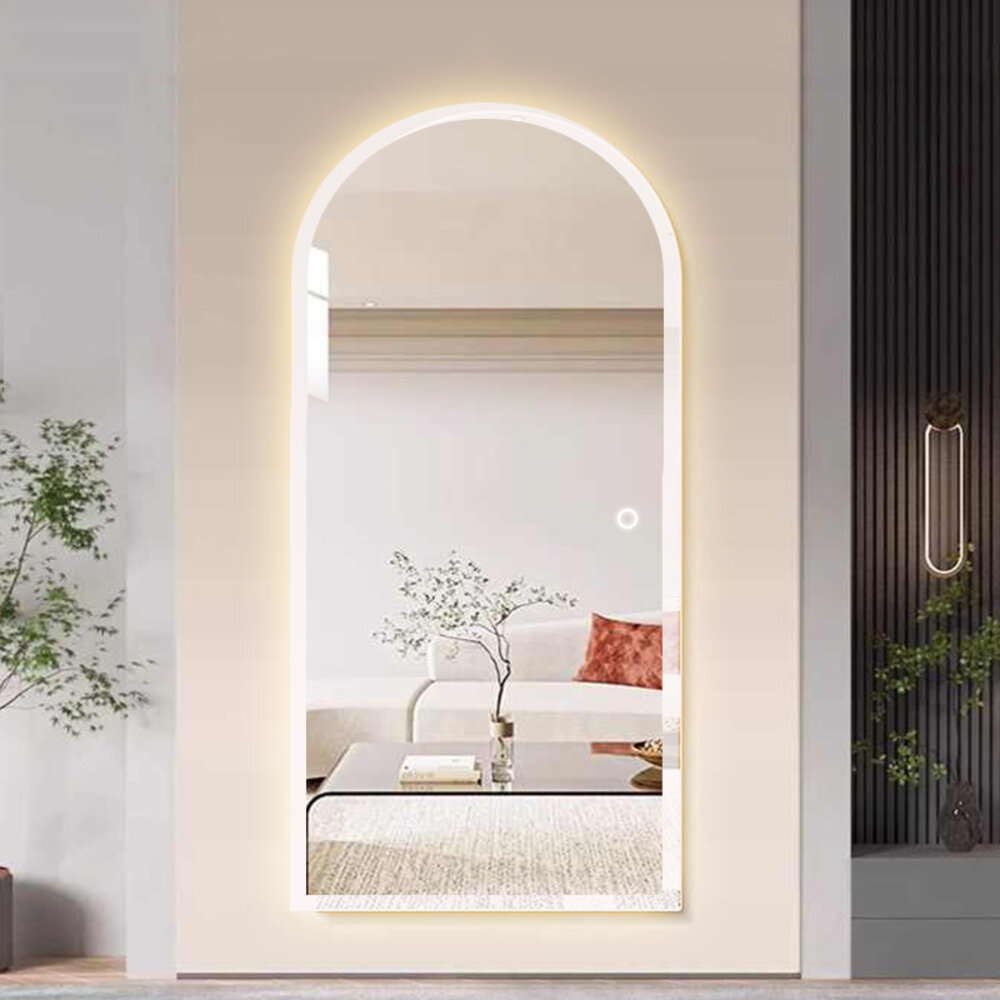 Oppio TUBA XXL Randloos Spiegel 100×180 tbv Woonkamer / Badkamer met Verlichting