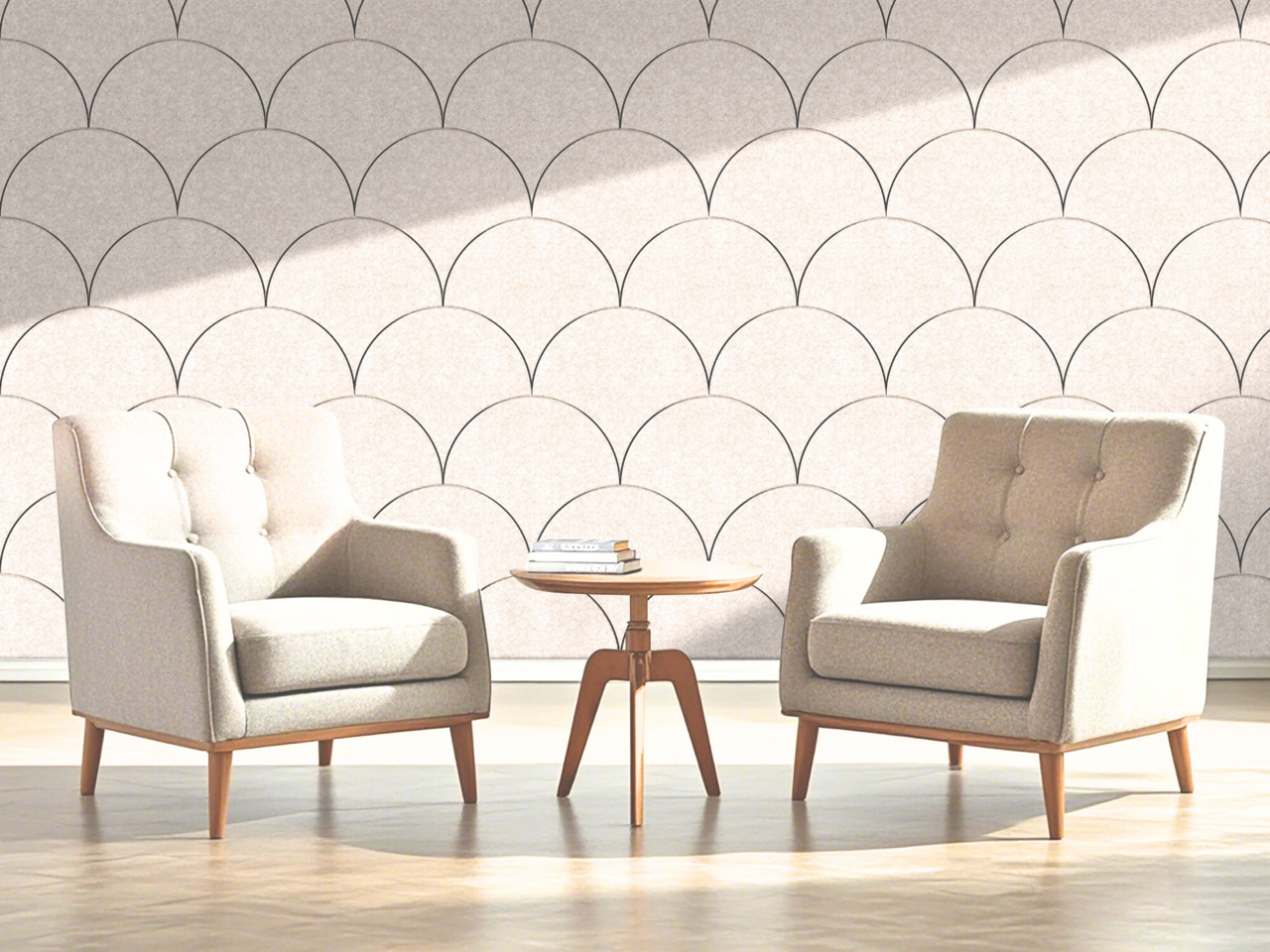 Oppio OPPIO Viltpaneel Beige - SCHRUB - 60x280 cm - Brandvertragend & Geluiddempend