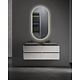 Oppio ELLIPS - 50x100 CM ( GOUD ) Toilet / Badkamerspiegel met verlichting